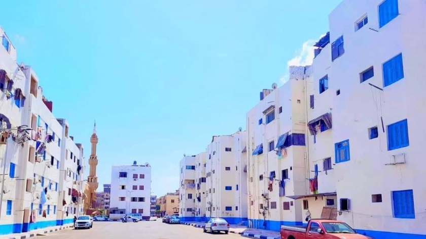 دهان واجهات عمارات سكنية ببورسعيد