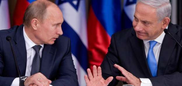 الرئيس الروسي فلاديمير بوتين ورئيس حكومة الاحتلال الإسرائيلي بنيامين نتنياهو