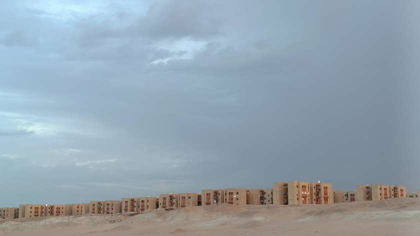 امطار خفيفة وغيوم تغطي سماء مدينة طور سيناء