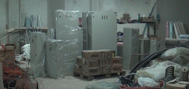 مخازن مستشفى القاهرة الجديدة بعد حادث السرقة