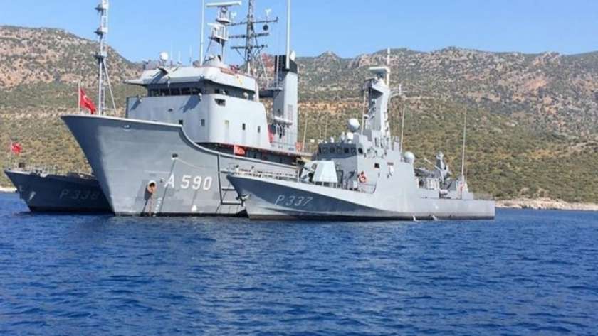 سفينة تركية ضمن عمليات التنقيب في شرق المتوسط