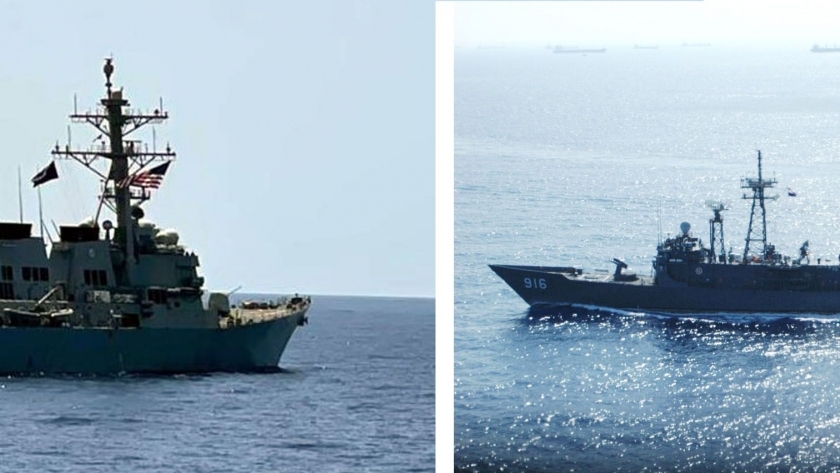 القوات البحرية المصرية والأمريكية تنفذان تدريبا بحريا عابرا