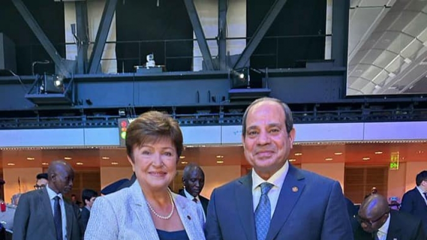 الرئيس السيسي يلتقي كريستالينا جورجييفا مدير عام صندوق النقد الدولي