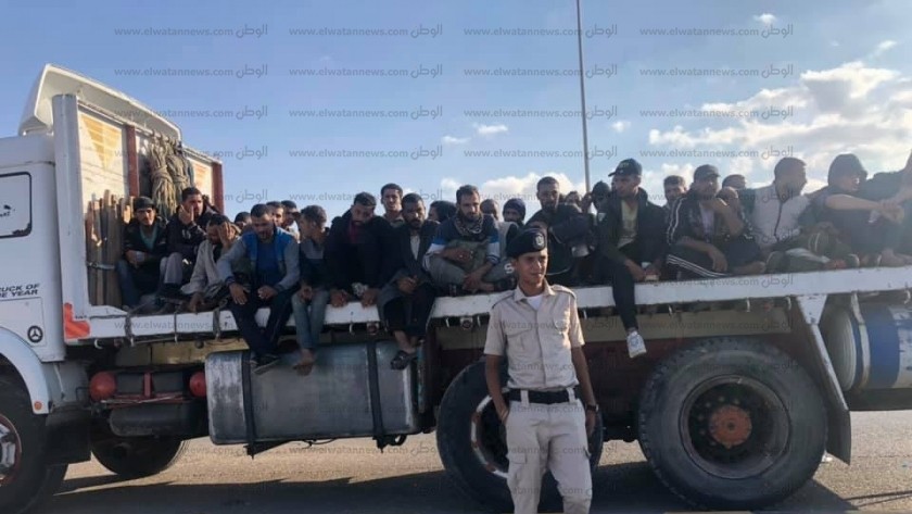 مهاجرين غير شرعيين مصريين فى ليبيا