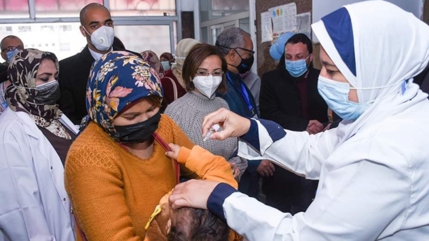 التطعيم ضد شلل الأطفال بالإسكندرية