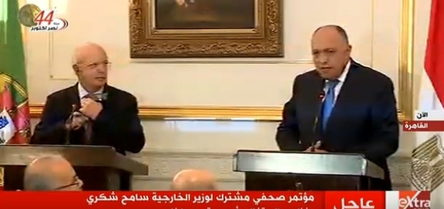 وزيرا الخارجية المصري والبرتغالي