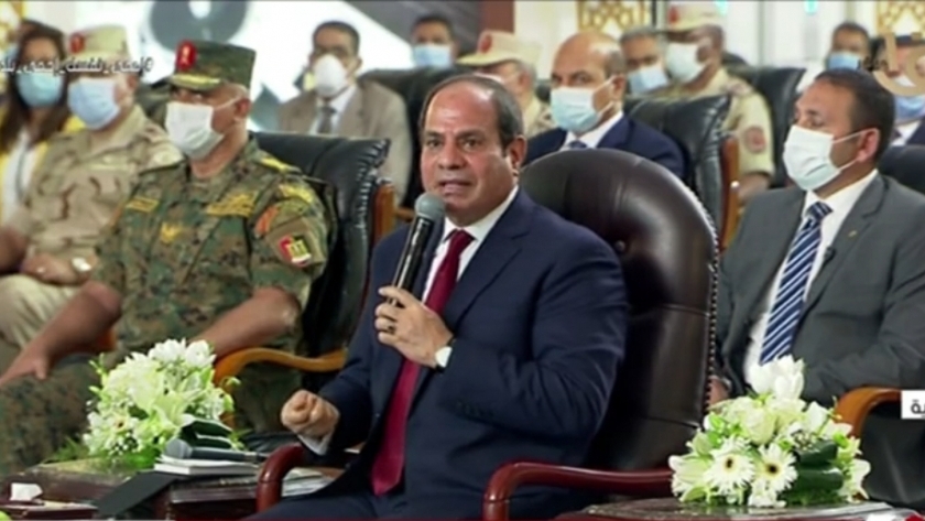 الرئيس عبدالفتاح السيسي خلال افتتاح مشروعات قومية بالأسكندرية