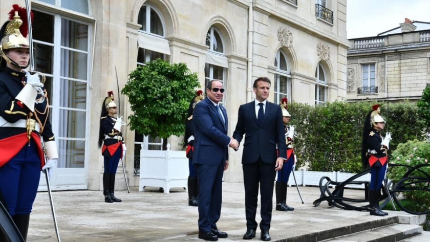 جانب من زيارة الرئيس السيسي لفرنسا