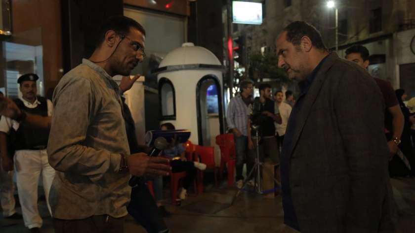 خالد الصاوي في كواليس الفيلم