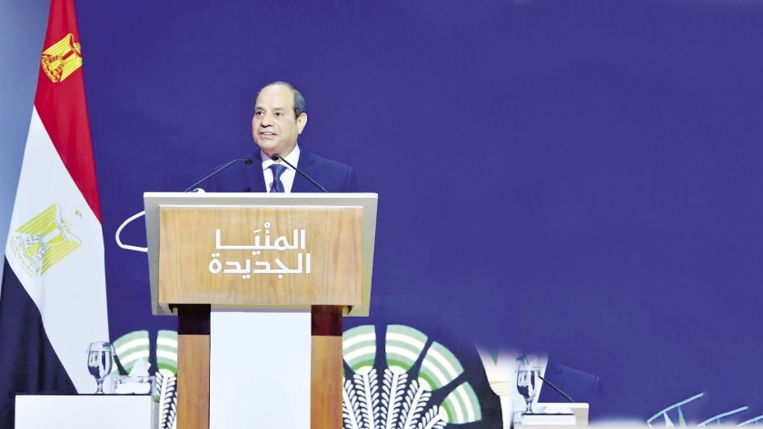 الرئيس «السيسى» أثناء إعلان حزمة من القرارات للتخفيف عن كاهل المواطنين