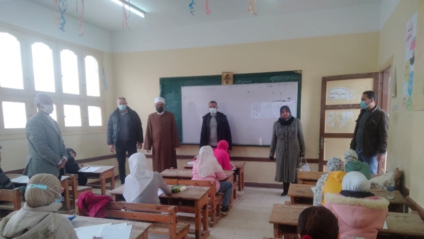 متابعة سير الامتحانات الازهرية بشمال سيناء