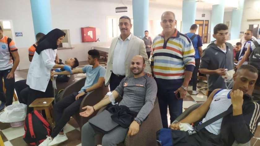 حملة للتبرع بالدم بكلية التربية الرياضية بالإسكندرية