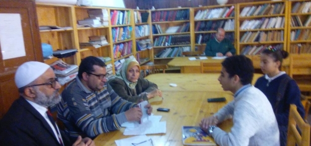 بعض المشاركين فى مسابقة تحدى القراءة العربى