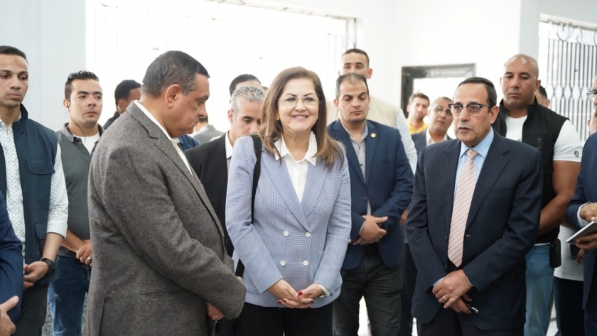 وزيرة التخطيط خلال زيارتها لمحافظة شمال سيناء
