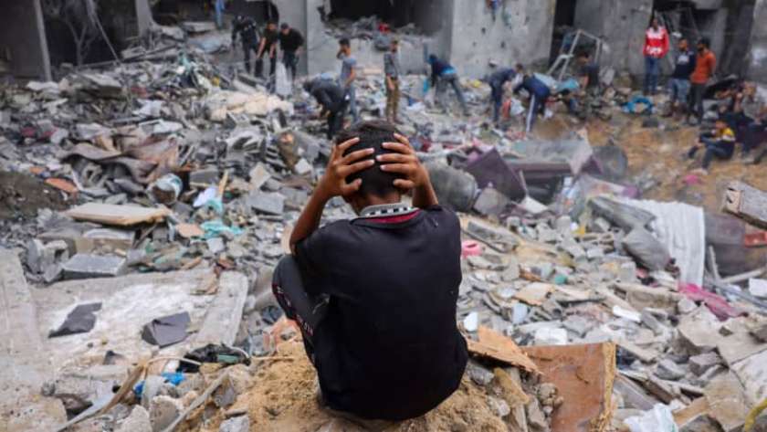 آثار العدوان على غزة.. أرشيفية