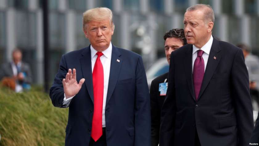 الرئيس الأمريكي ترامب والرئيس التركي أردوغان