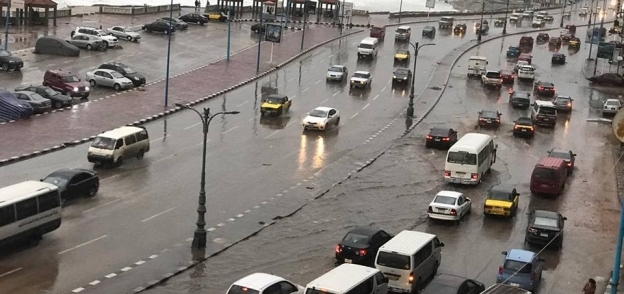 غرق شوارع الاسكندرية