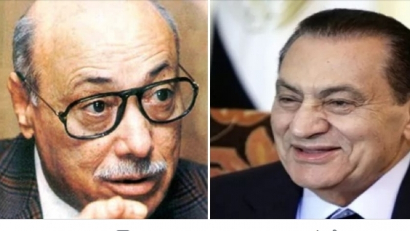 حسني مبارك الرئيس الأسبق والكاتب الساخر محمود السعدني