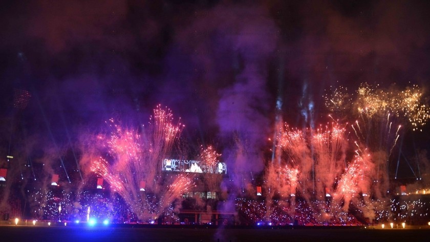 عرض الألعاب النارية بافتتاح كأس الأمم الأفريقية تحت 23 سنة