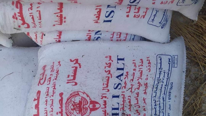 ضبط أطنان من الملح مجهول المصدر ببورسعيد