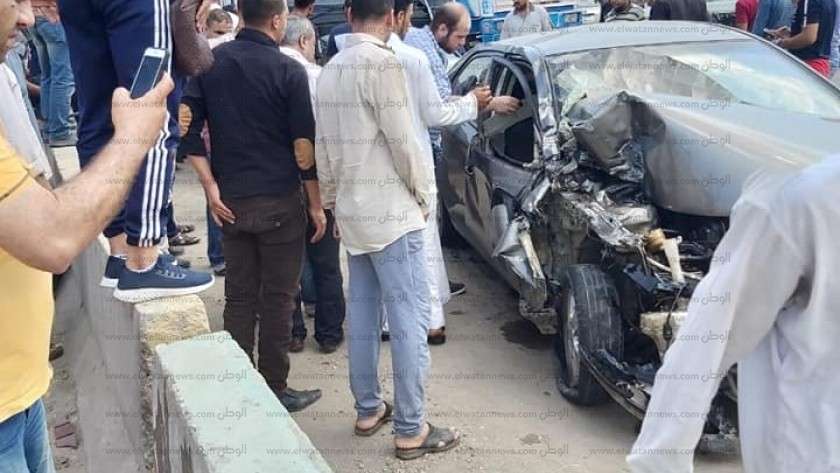 حادث سير في المنصورة