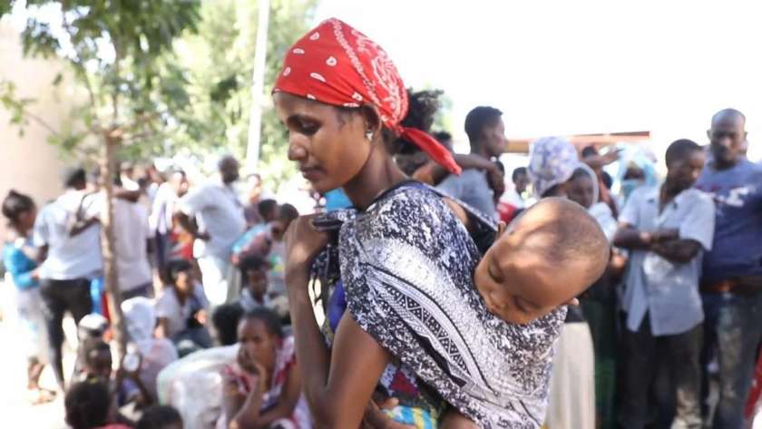 لاجئة إثيوبية فرت إلى السودان من جحيم الحرب
