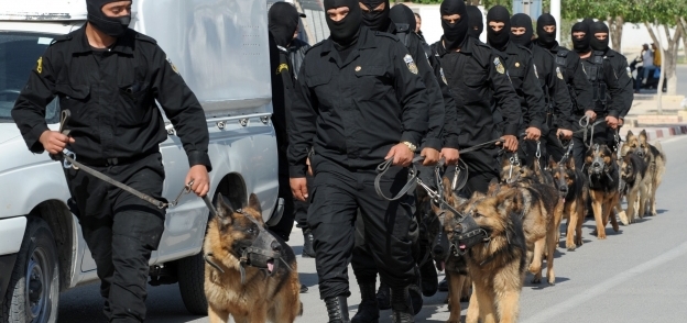 عناصر الشرطة التونسية خلال تنفيذ أحد المهام الأمنية (أرشيفية)