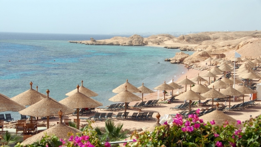 أحد شواطئ مصر الساحرة