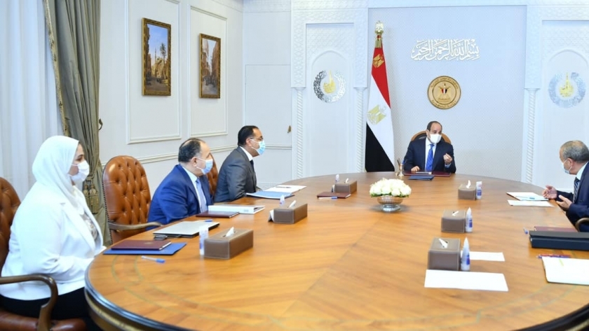 الرئيس عبدالفتاح السيسي خلال اجتماعه الموسع