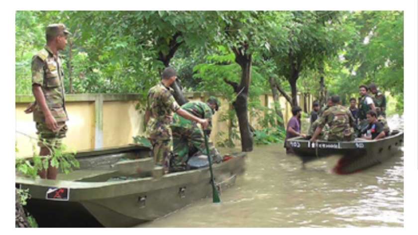 جهود الجيش في بنجلاديش لمواجهة الفيضانات