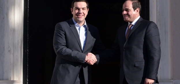 السيسي ورئيس الوزراء اليوناني