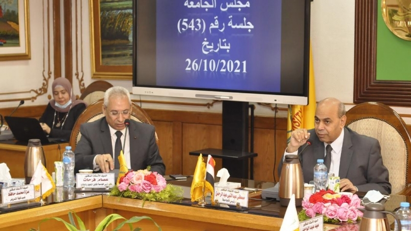 الدكتور مصطفى عبد النبي رئيس جامعة المنيا