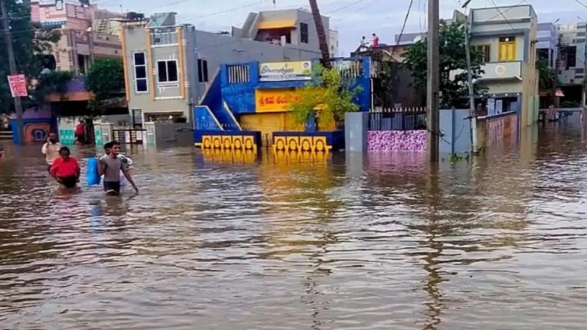 فيضانات الهند في ولاية «أندرا براديش»