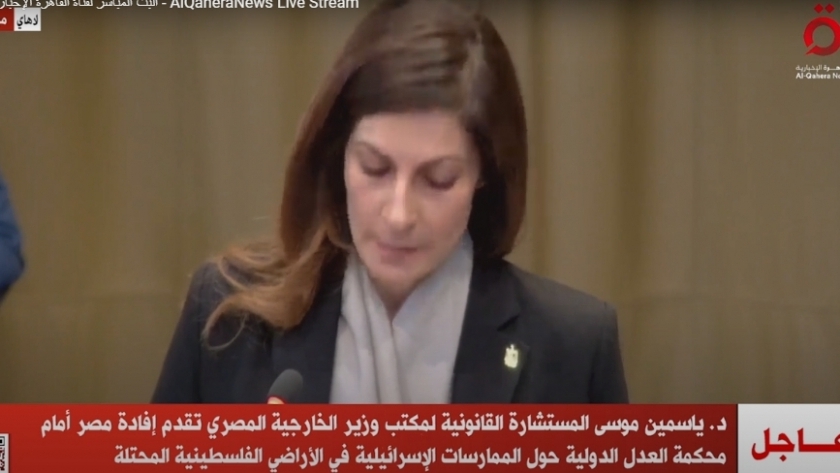 ممثلة مصر أمام محكمة العدل الدولية