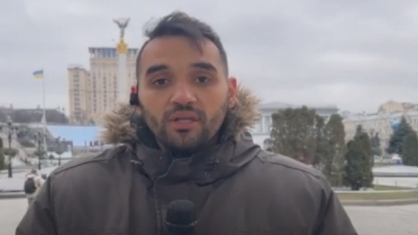 غيث مناف- مراسل قناة «القاهرة الإخبارية» في كييف