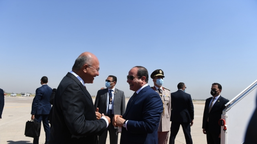 زيارة الرئيس السيسي إلى العراق اليوم