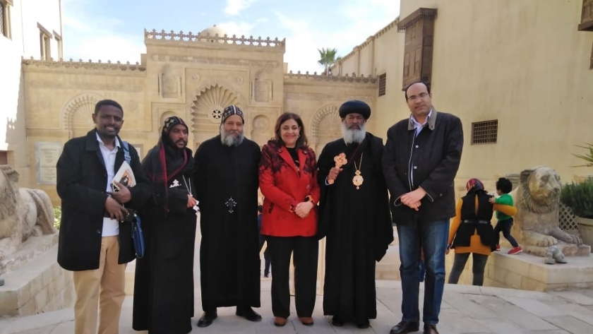 زيارة وفد كنسي من الحبشة إلى المتحف القبطي بالقاهرة