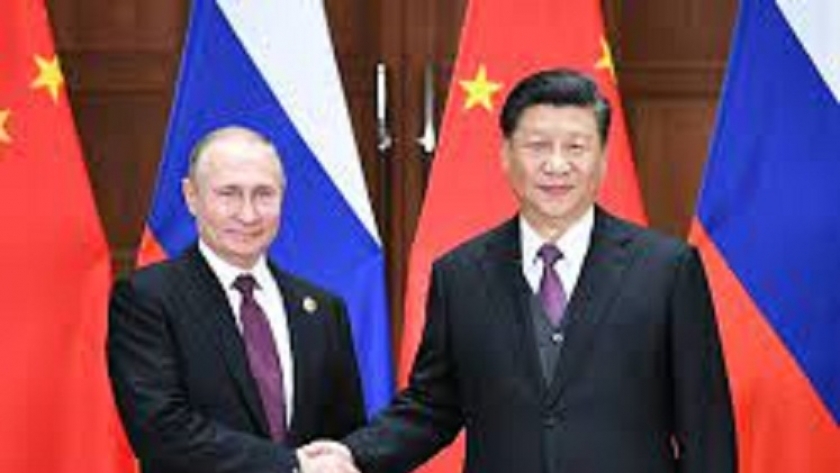 لرئيس الروسي بوتين مع نظيره الصيني شي جين بينج