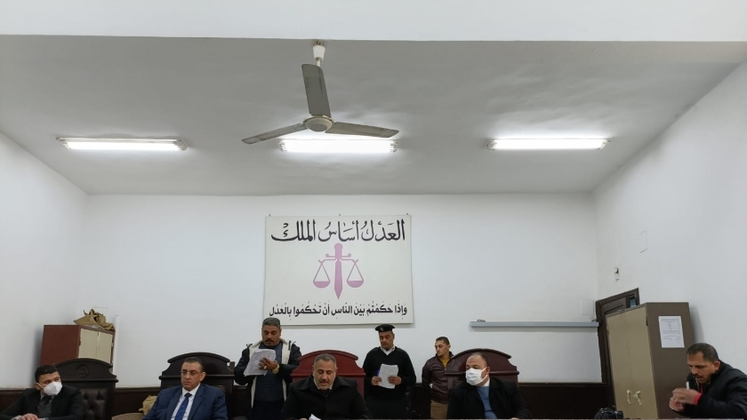 محكمة جنايات الفيوم برئاسة المستشار إيهاب سعيد