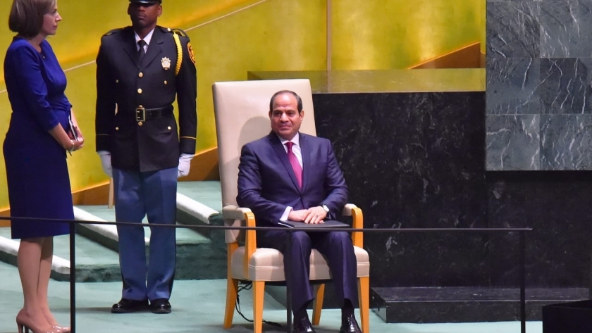 الرئيس عبدالفتاح السيسي في الجمعية العامة للأمم المتحدة