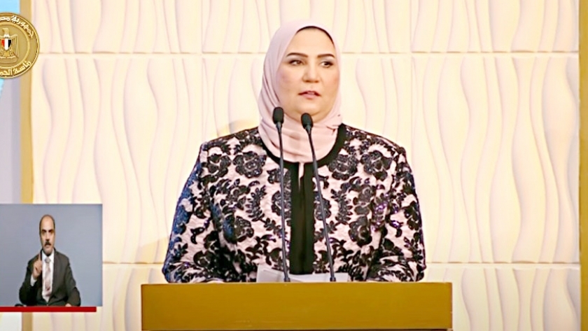وزيرة التخطيط خلال كلمتها في احتفال يوم المرأة المصرية والأم المثالية