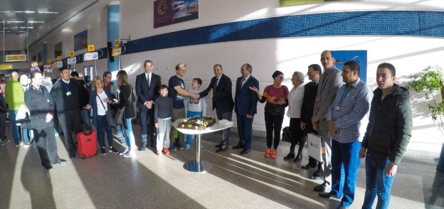 مطار مرسى علم يحتفل باستقبال الراكب رقم 12مليون القادم من أوروبا