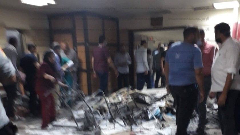 السيطرة على حريق محدود في منور مستشفى بني سويف الجامعي