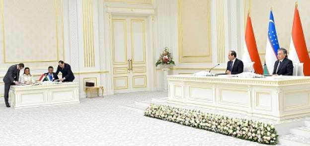 الرئيس «السيسى» و«ميرضيائيف» يشهدان توقيع الاتفاقيات بين البلدين