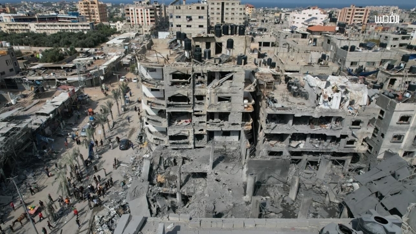 مدينة غزة بعد تدميرها