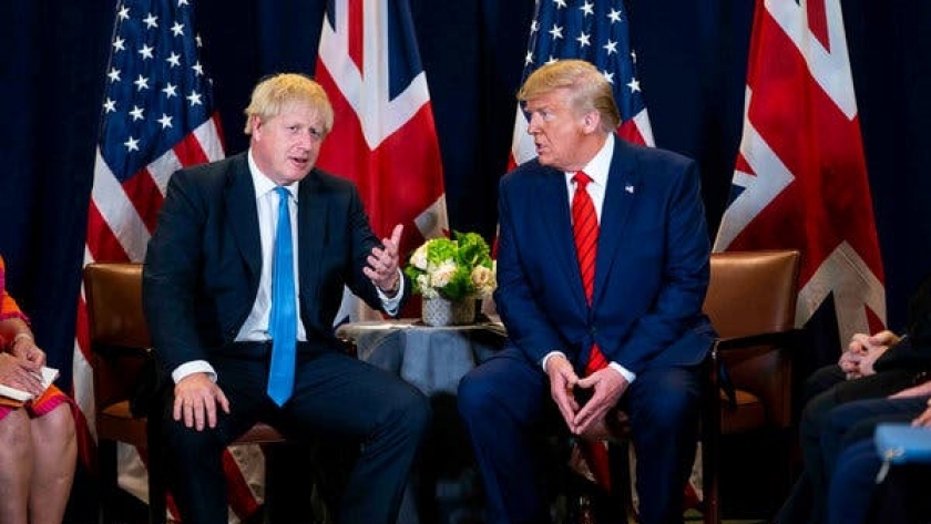 الرئيس الأمريكي دونالد ترامب ورئيس الوزراء البريطاني بوريس جونسون