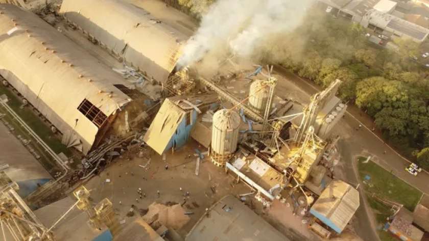 انفجار في صومعة غلال بالبرازيل