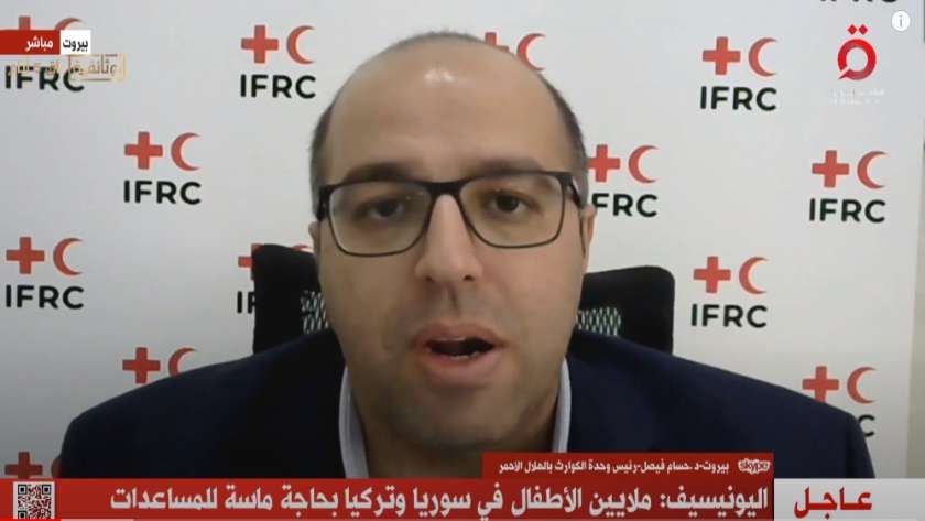 الدكتور حسام فيصل رئيس وحدة الكوارث بالهلال الأحمر