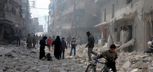 قصف روسي ونظامي في حلب