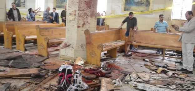 موقع تفجير كنيسة مارجرجس في طنطا